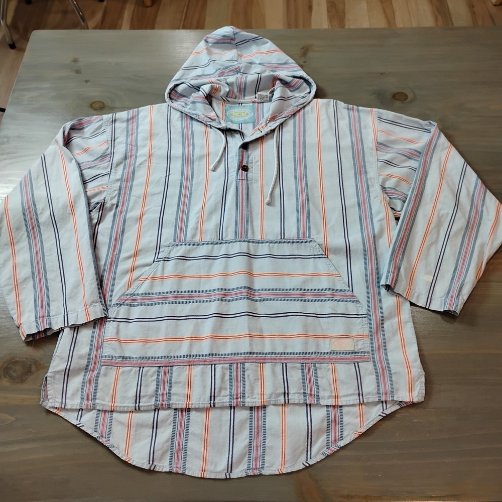 Vtg Pacific Coast Highway Hoodie Men's Large PCH 80s 90s Surfer Beach LS *Read